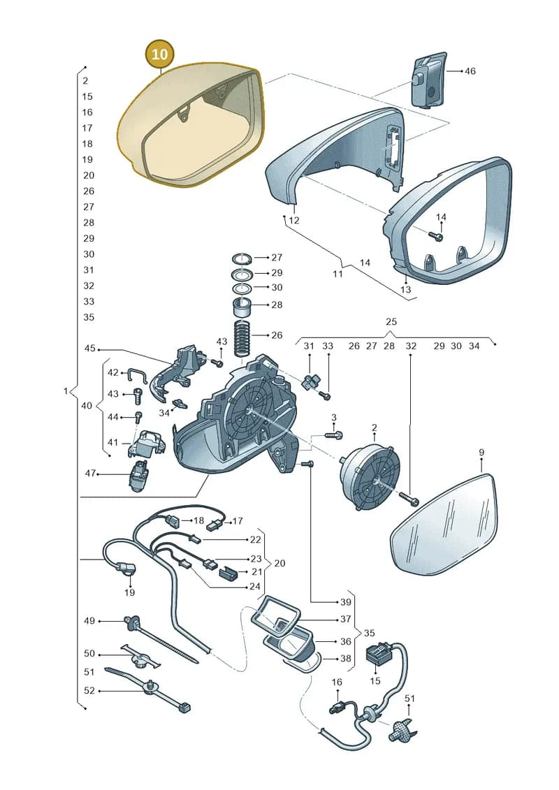 4N2857527BGRU — Audi RS e-tron GT (2020-2025) diagram 838857400, position 10