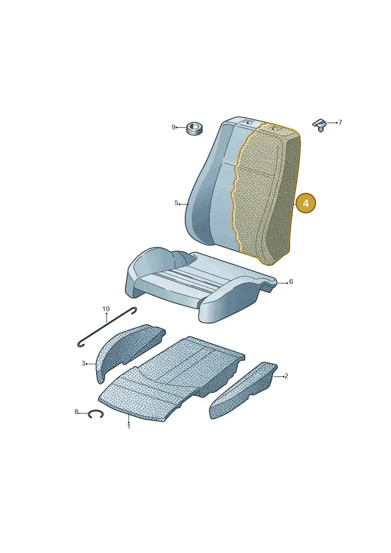 4N2881775 — Audi A8 (2017-2025) diagram 771881630, position 4