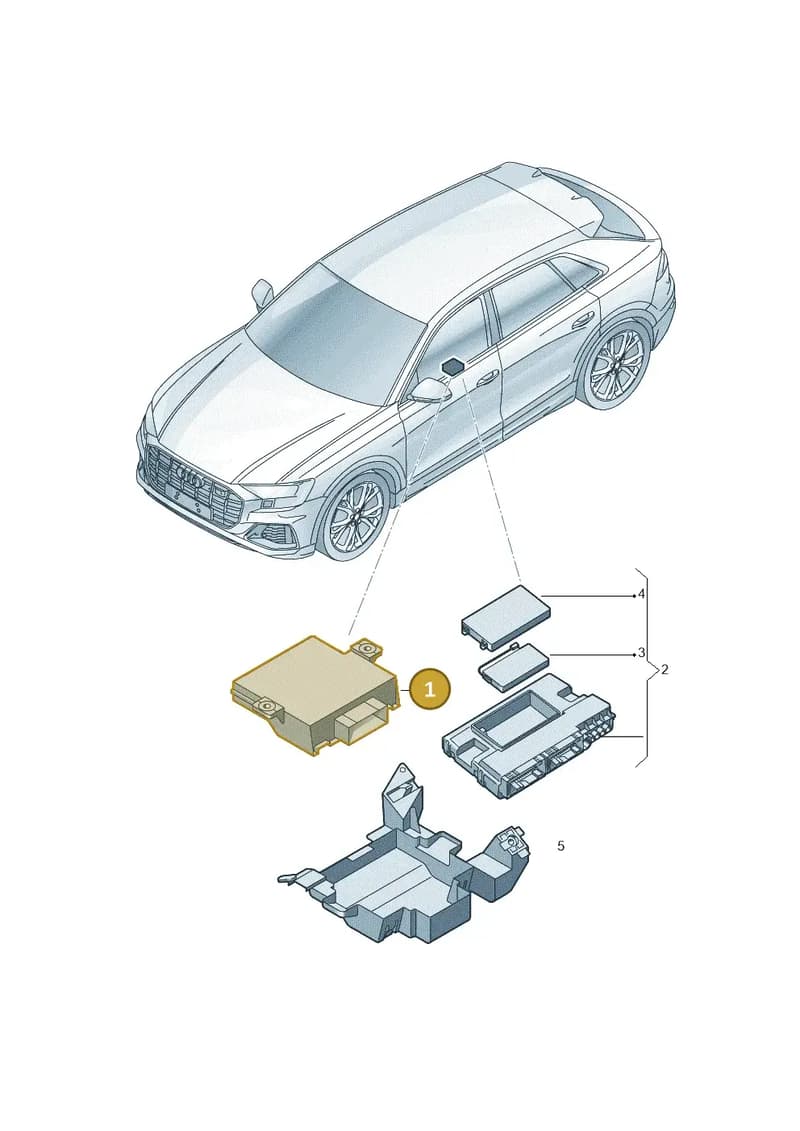 4N2907468K — Audi Q8 (2018-2025) diagram 429907000, position 1