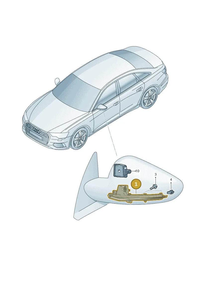 4N2949101 — Audi A6 (2018-2025) diagram 430949000, position 1