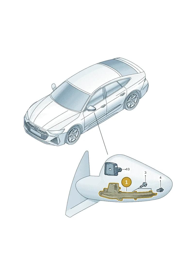 4N2949101 — Audi RS7 Sportback (2019-2025) diagram 538949000, position 1