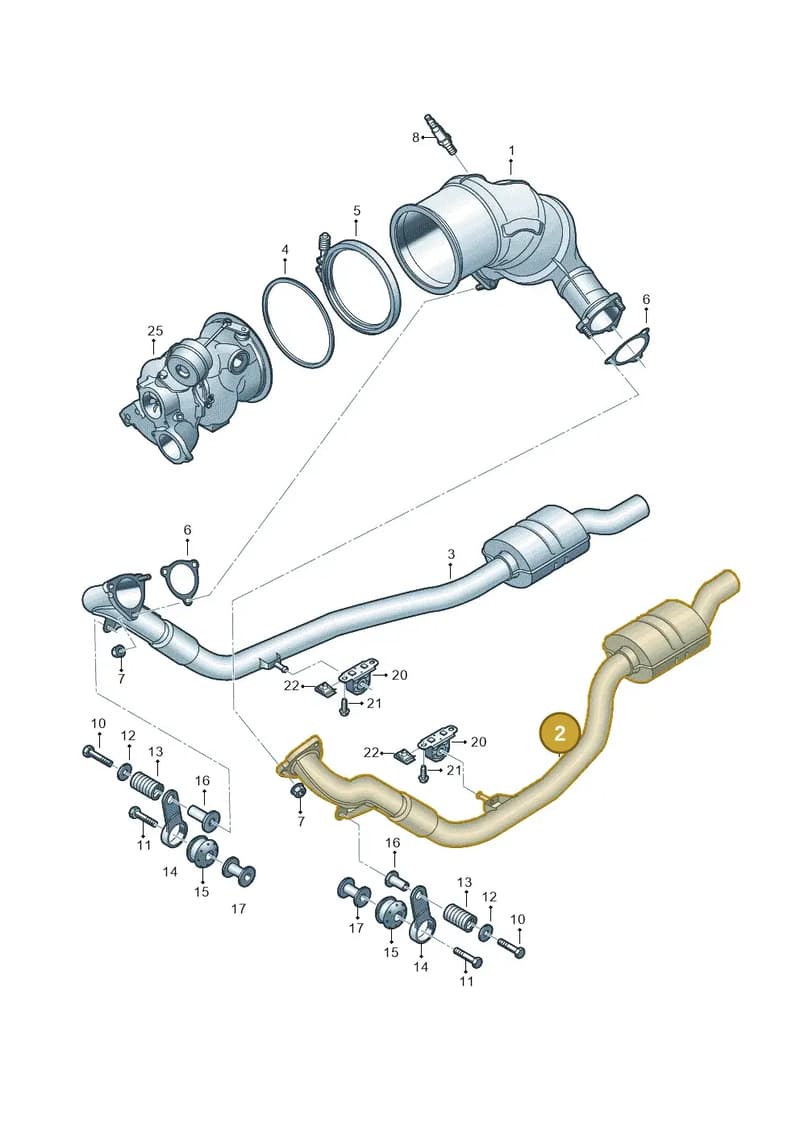 4N4253300F — Audi A8 (2017-2025) diagram 849253600, position 2