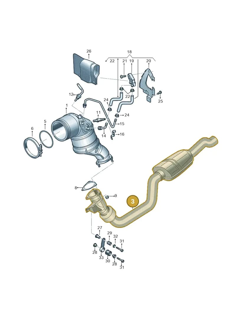 4N4253350Q — Audi A8 (2017-2025) diagram 838253500, position 3