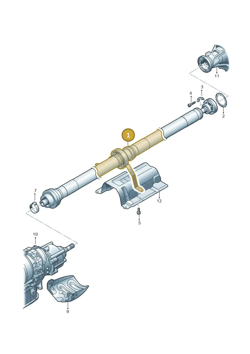 4N4521101K — Audi A8 (2017-2025) diagram 696521100, position 1