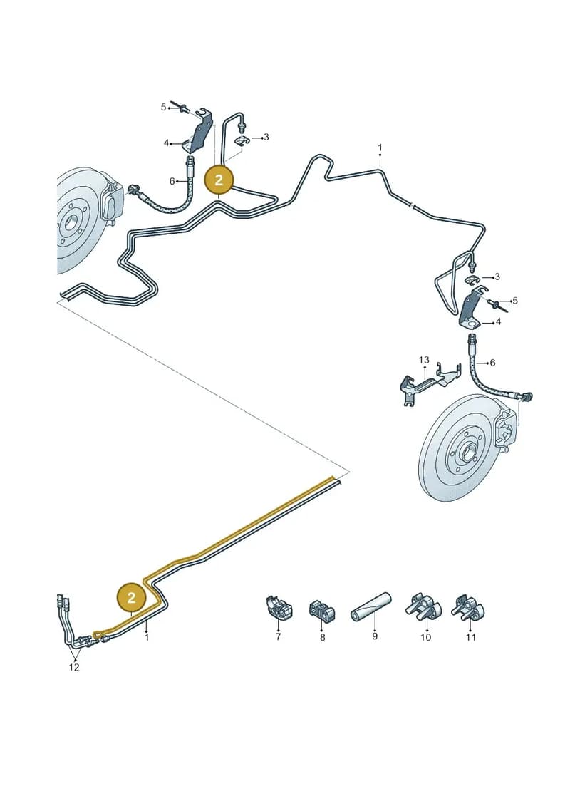 4N4614742AB — Audi A8 (2017-2025) diagram 838611300, position 2