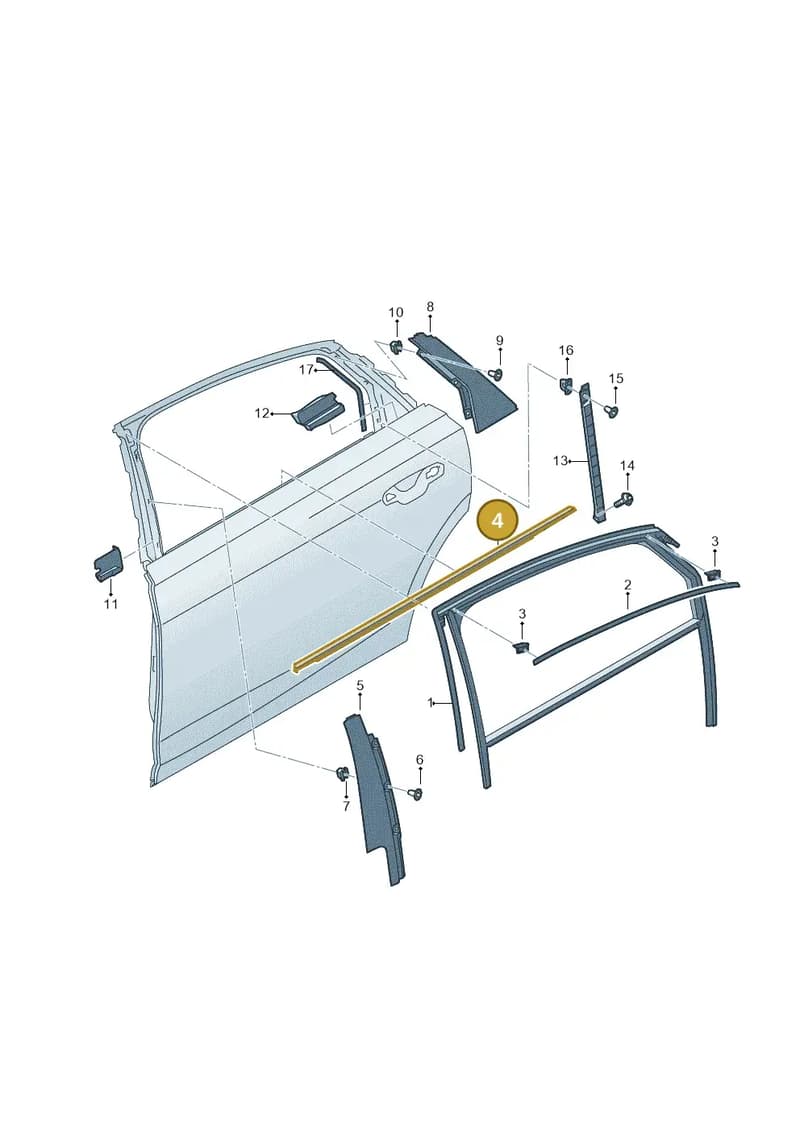 4N4839476B2ZZ — Audi A8 (2017-2025) diagram 838839400, position 4