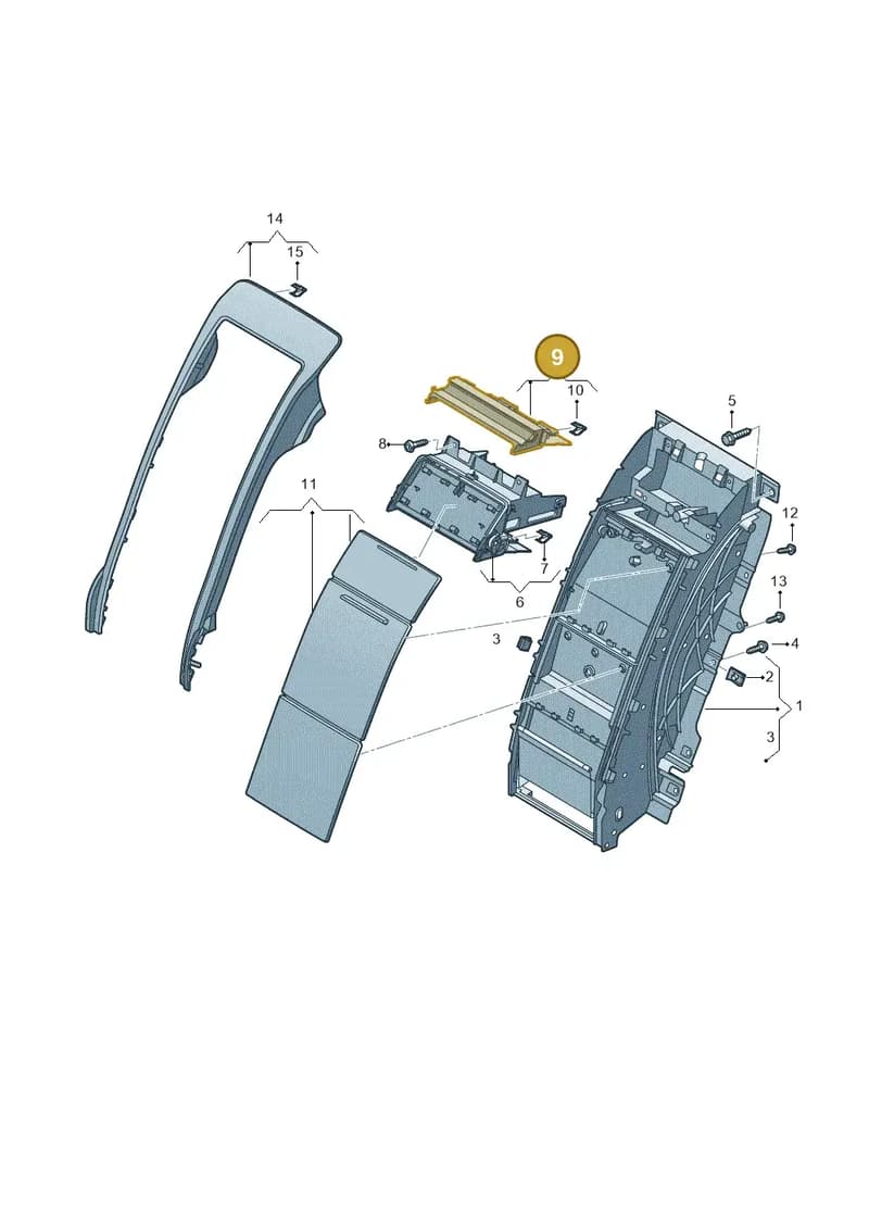 4N4862502A — Audi A8 (2017-2025) diagram 838863650, position 9