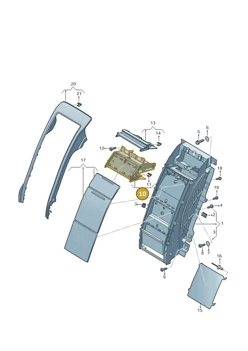 4N4862528 — Audi A8 (2017-2025) diagram 838863067, position 10