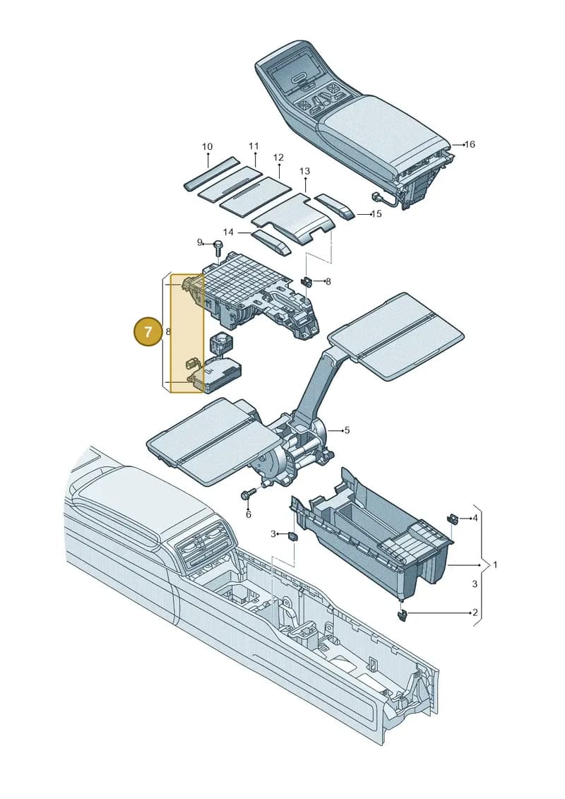 4N4862532L6PS — Audi A8 (2017-2025) diagram 838863550, position 7
