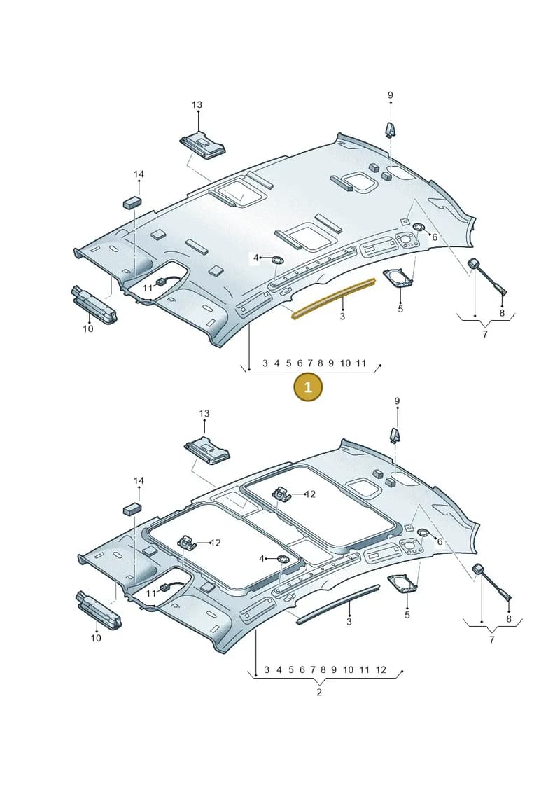 4N4867505E2OA — Audi A8 (2017-2025) diagram 838867560, position 1