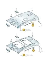 4N48681491LX Audi Loudspeaker Trim (Fine Cream 1LX)
