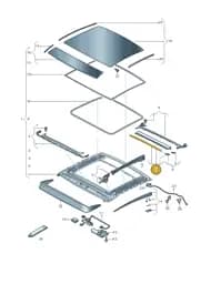 4N4877307A1PH Audi Roller Sunblind (Pastel Silver 1PH)