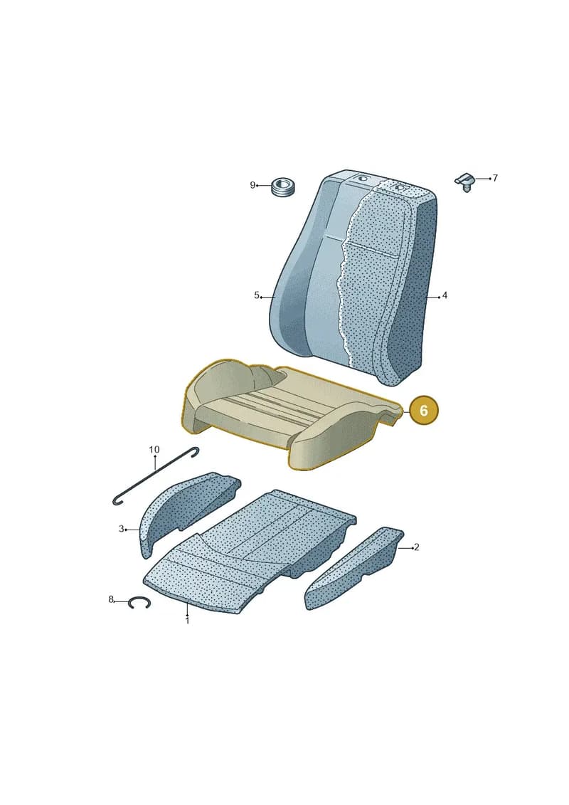 4N4881406LMPH — Audi A8 (2017-2025) diagram 771881630, position 6