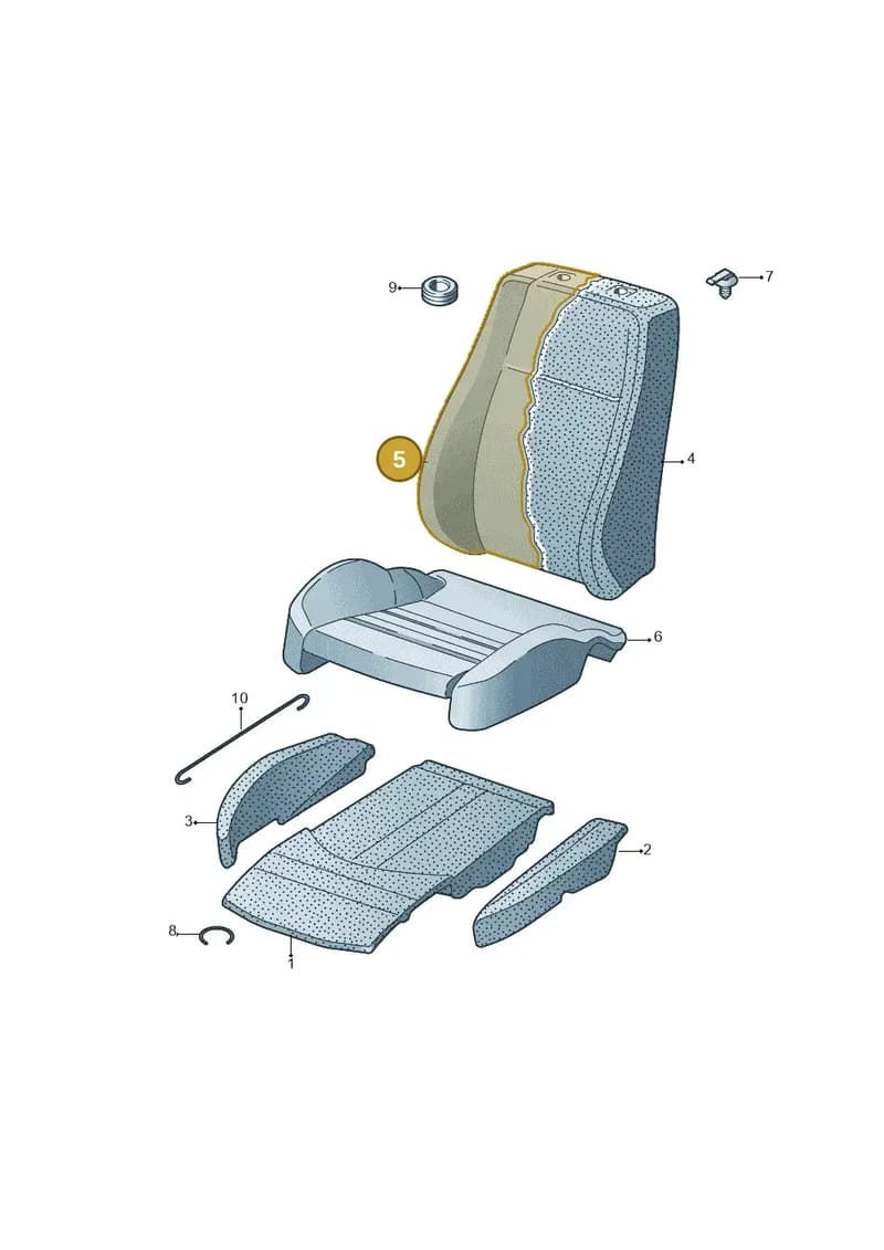 4N4881806LMPH — Audi A8 (2017-2025) diagram 771881630, position 5