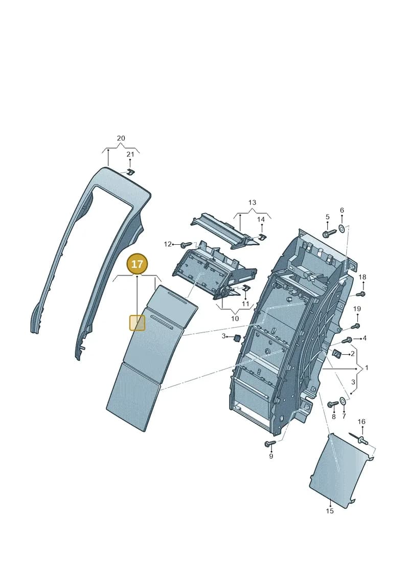 4N4898562C12R — Audi A8 (2017-2025) diagram 838863067, position 17