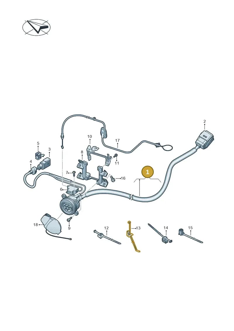 4N4971093J — Audi A8 (2017-2025) diagram 838970030, position 1