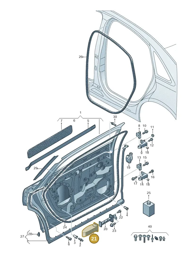 4N5839267 — Audi A8 (2017-2025) diagram 838833100, position 21