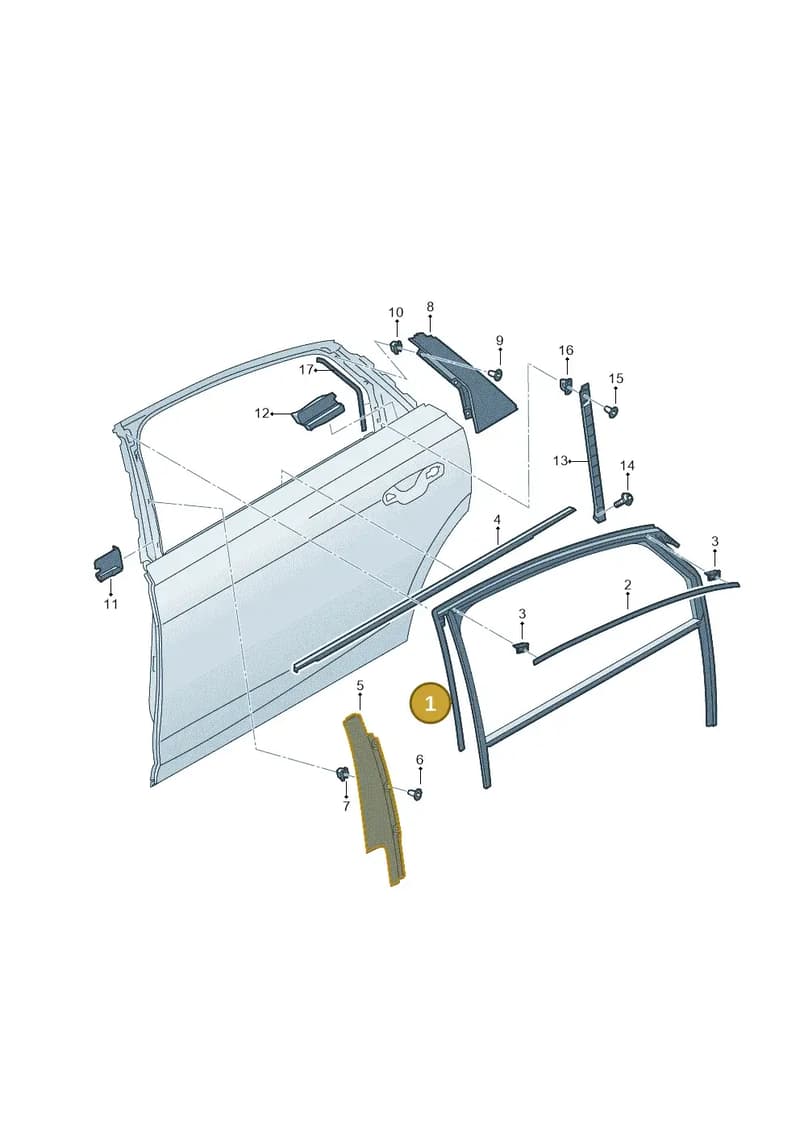 4N5839431 — Audi A8 (2017-2025) diagram 838839400, position 1