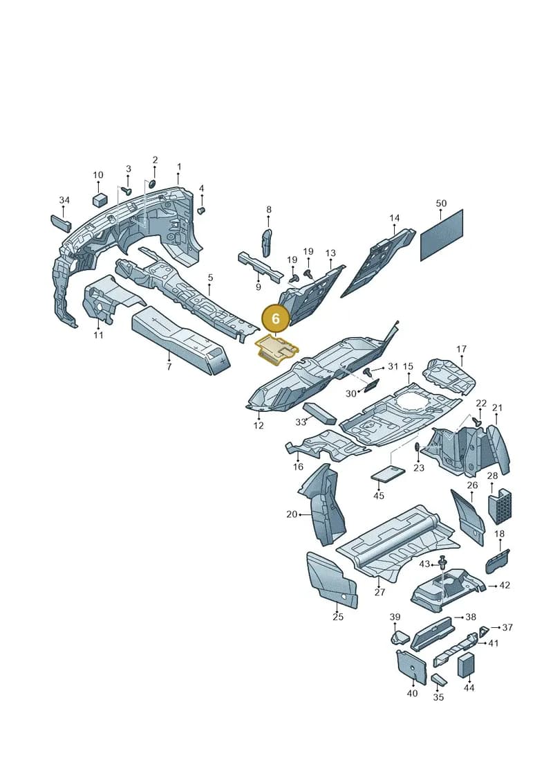 4N5863978 — Audi A8 (2017-2025) diagram 838863200, position 6