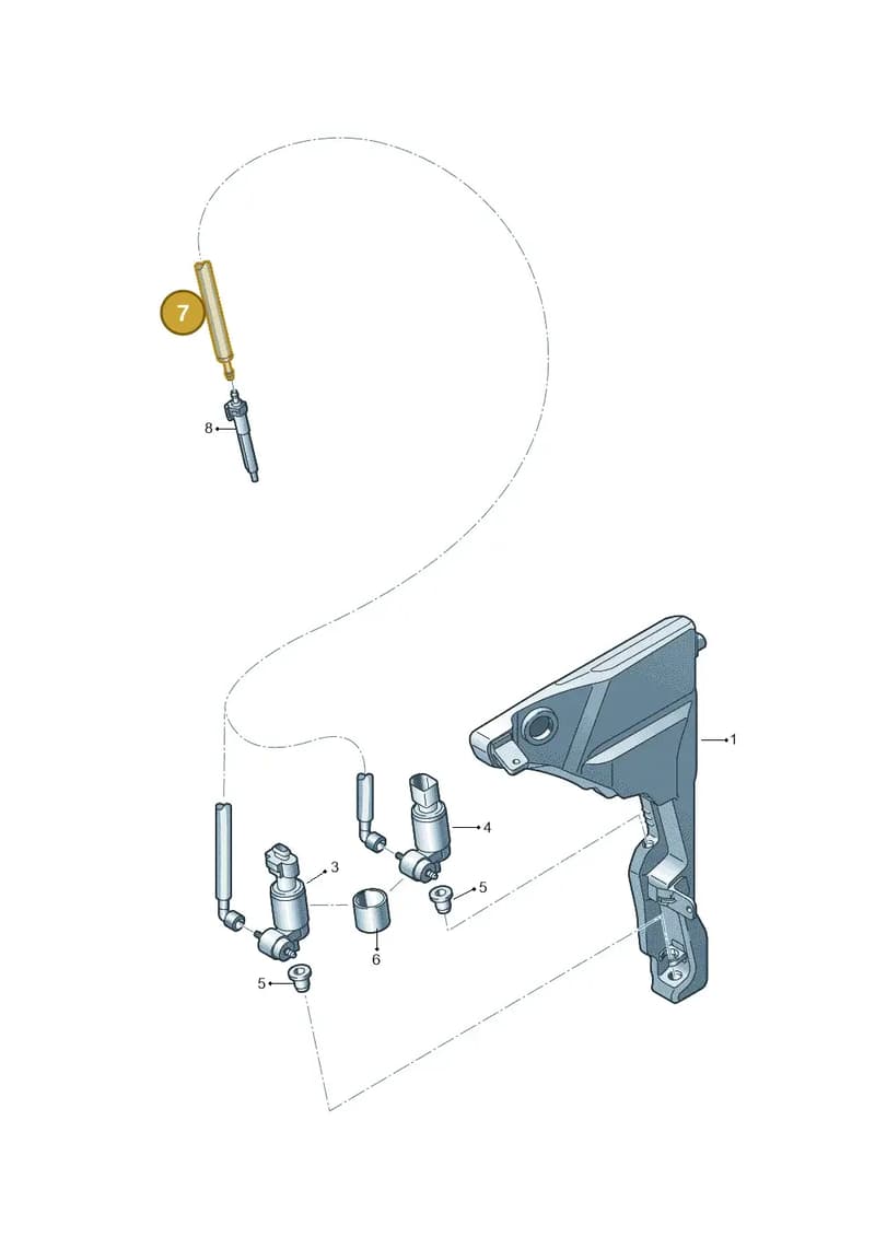 4N5955960 — Audi A8 (2017-2025) diagram 838955022, position 7