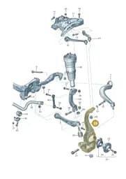 4N6407242 Audi Swivel Mounting