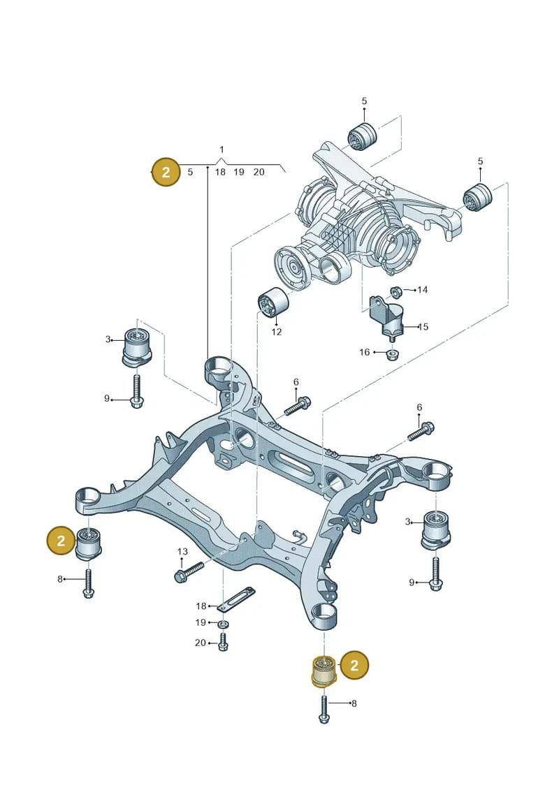 4N6505145 — Audi A8 (2017-2025) diagram 838505070, position 2