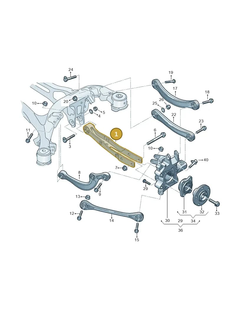 4N6505311 — Audi A8 (2017-2025) diagram 838505250, position 1