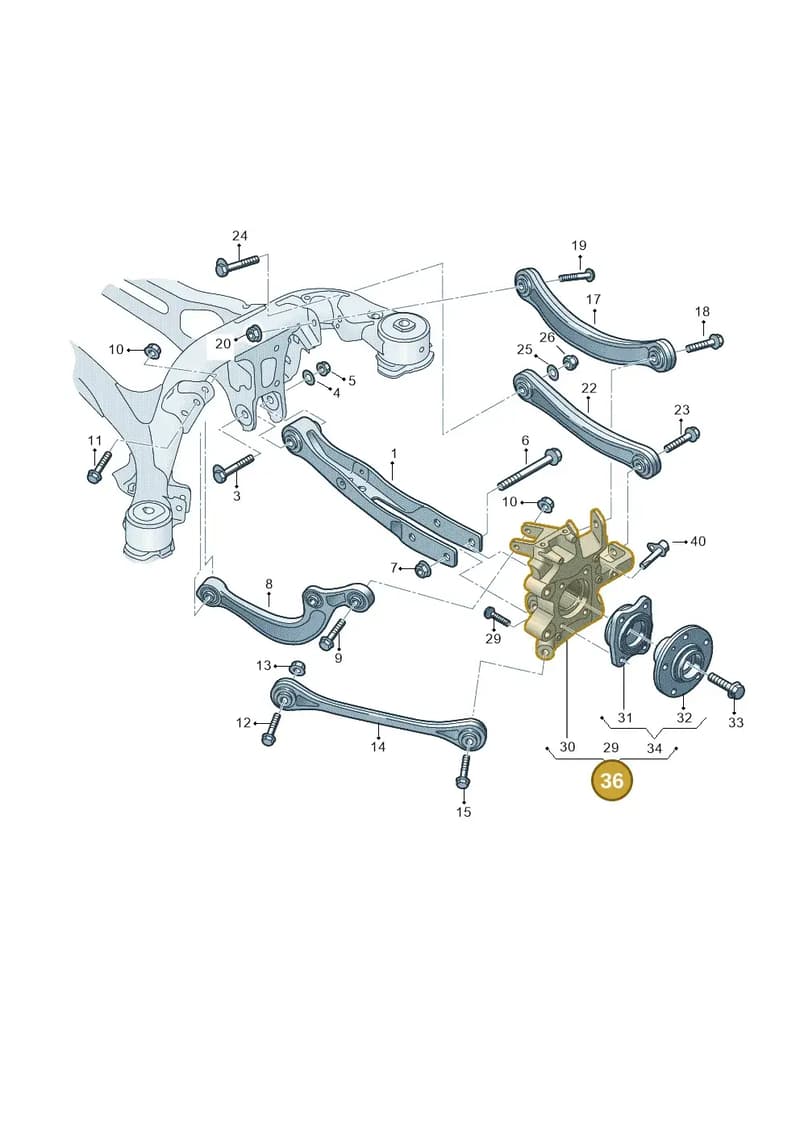 4N6505431 — Audi A8 (2017-2025) diagram 838505250, position 36