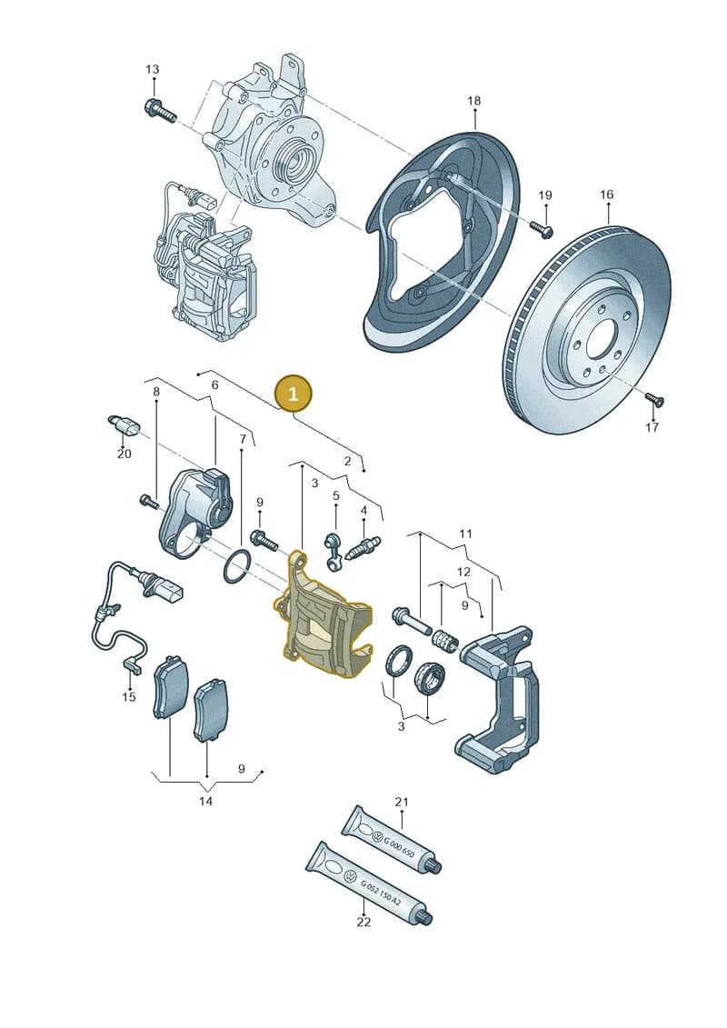 4N6615403 — Audi A8 (2017-2025) diagram 859615600, position 1