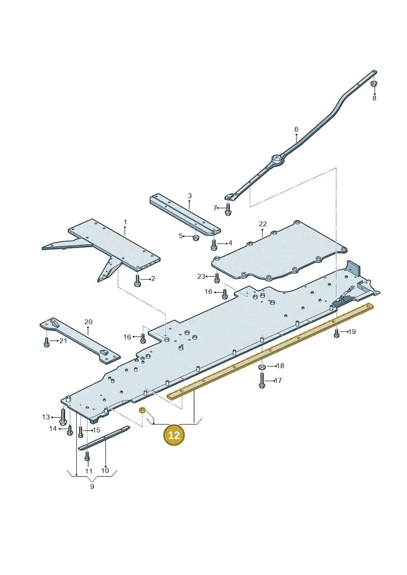 4N6801541 — Audi A8 (2017-2025) diagram 838825000, position 12