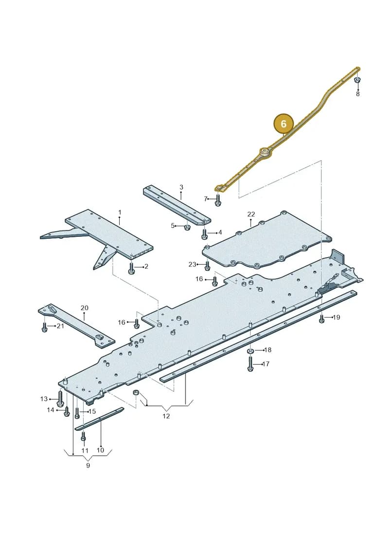 4N6803227 — Audi A8 (2017-2025) diagram 838825000, position 6