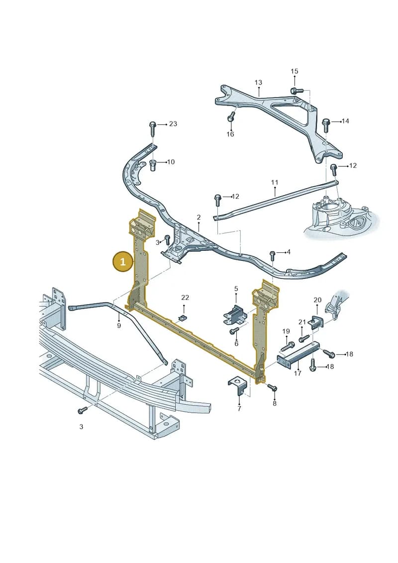4N6805594 — Audi A8 (2017-2025) diagram 838805000, position 1