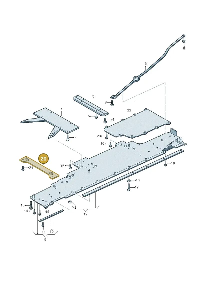4N6861571 — Audi A8 (2017-2025) diagram 838825000, position 20