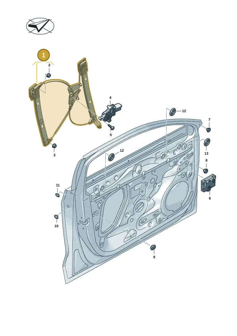 4P0837461A — Audi A5 Limousine (2024-2025) diagram 8wk837060, position 1