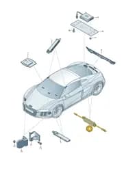 4S0035225F Audi Aerial Amplifier