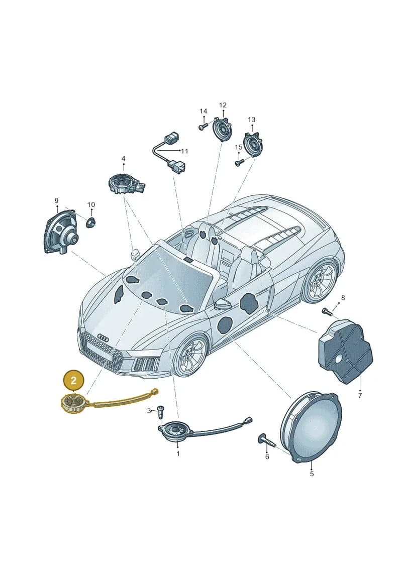 4S0035397 — Audi R8 Spyder (2015-2024) diagram 872035360, position 2
