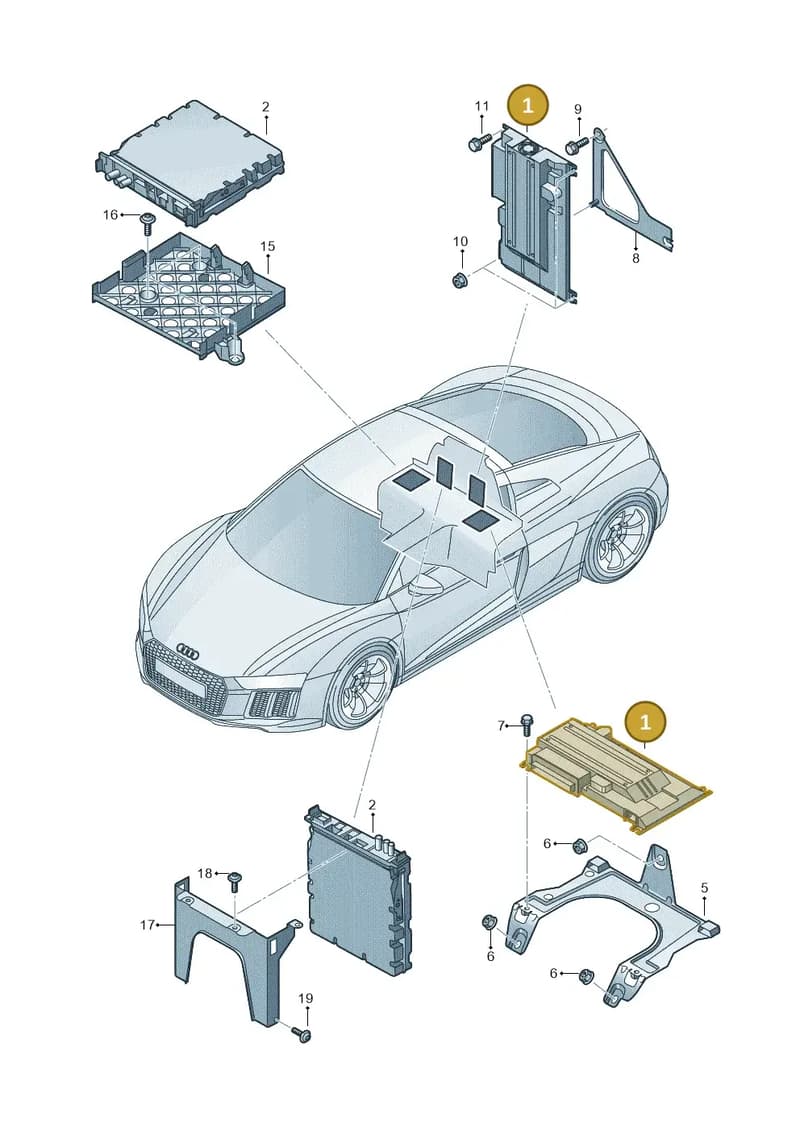 4S0035465 — Audi R8 Spyder (2015-2024) diagram 872035400, position 1