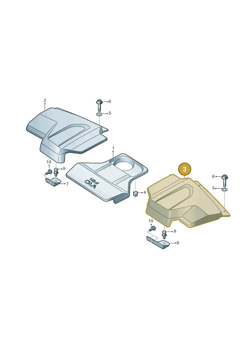 4S0103907 — Audi R8 Spyder (2015-2024) diagram 872103078, position 3