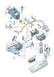 4S0115689J Audi Oil Hose