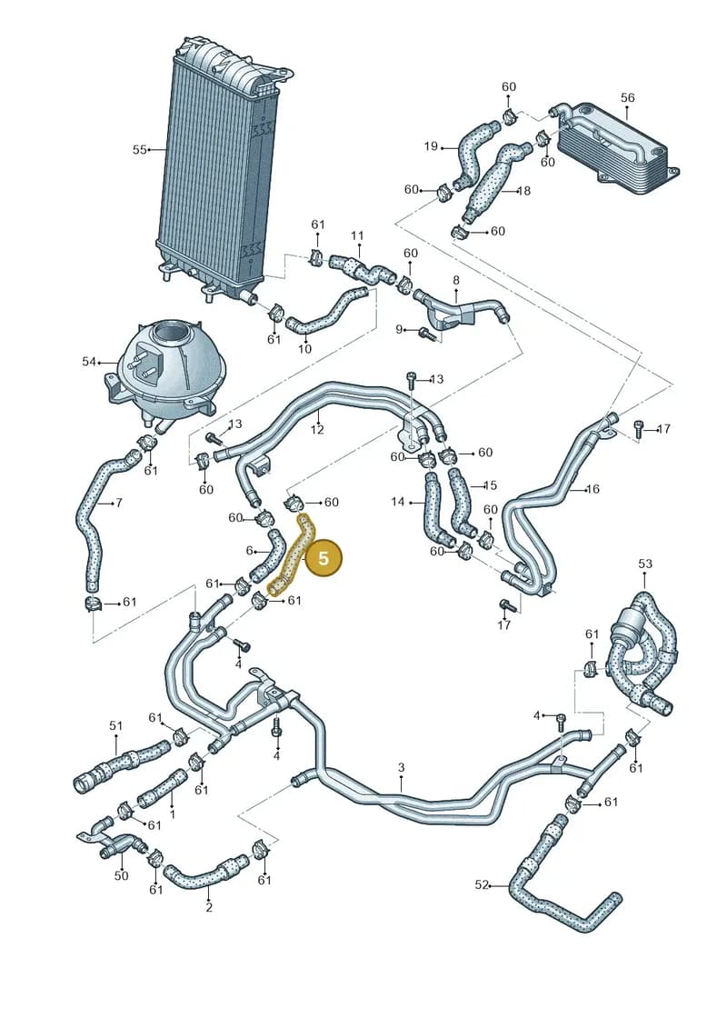 4S0121052 — Audi R8 Spyder (2015-2024) diagram 872121400, position 5