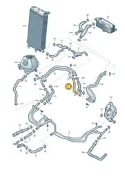 4S0121061C Audi Coolant Hose