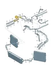 4S0121064F Audi Coolant Pipe