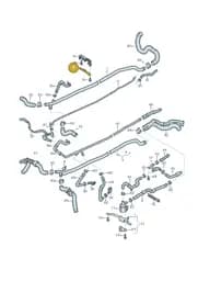 4S0121079B Audi Retainer Lower Part