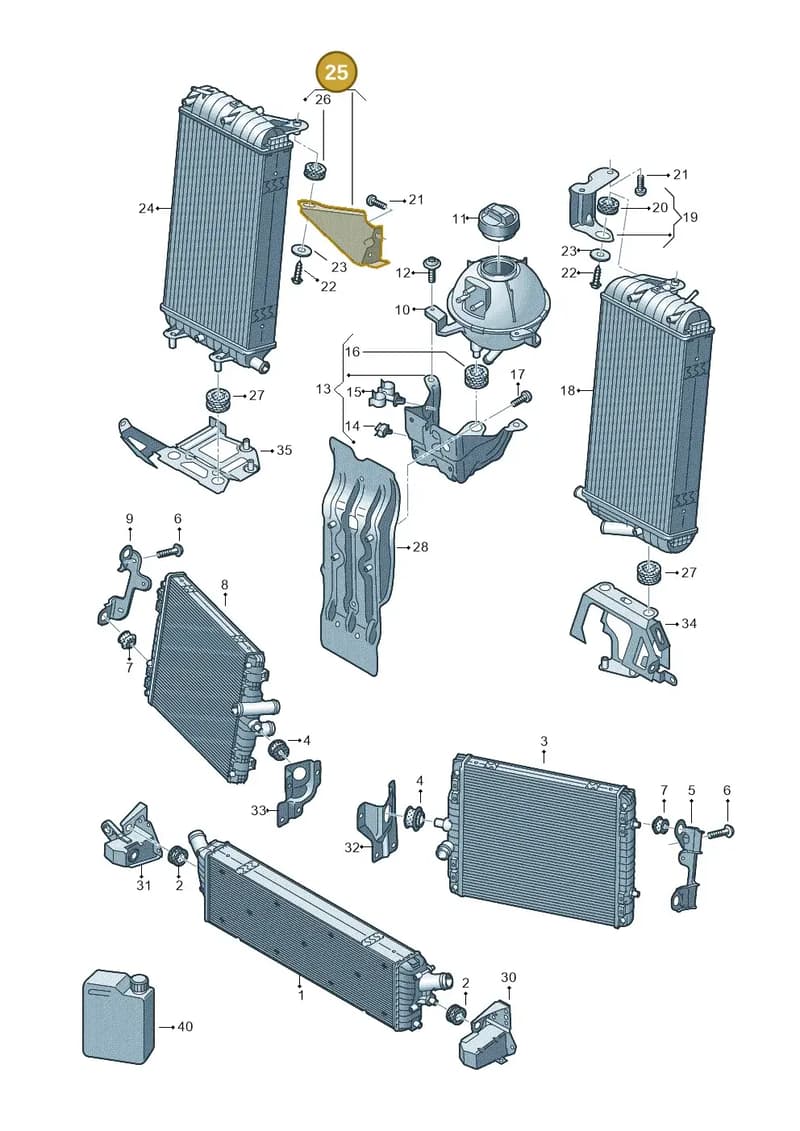 4S0121256B — Audi R8 Spyder (2015-2024) diagram 872121700, position 25