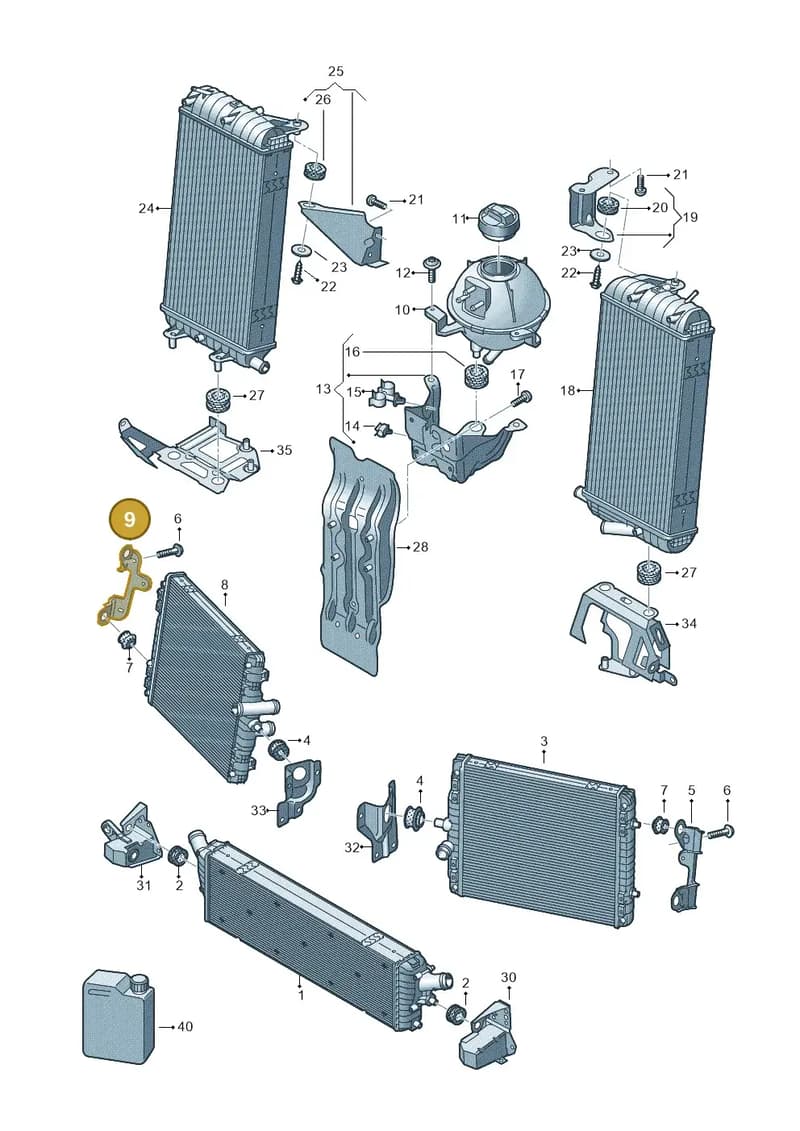 4S0121260E — Audi R8 Spyder (2015-2024) diagram 872121700, position 9