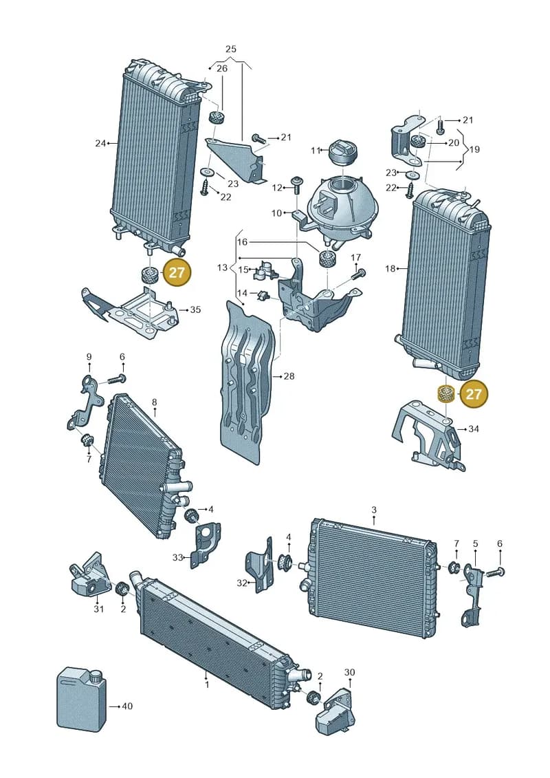 4S0121275B — Audi R8 Spyder (2015-2024) diagram 872121700, position 27