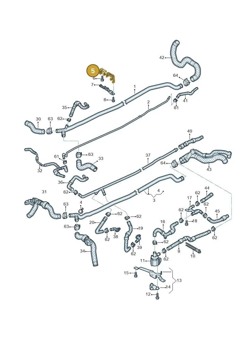 4S0121305C — Audi R8 Spyder (2015-2024) diagram 872121250, position 5