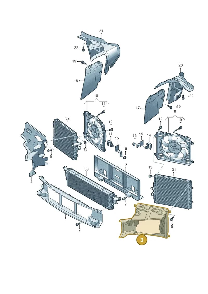 4S0121333B — Audi R8 Spyder (2015-2024) diagram 872121900, position 3