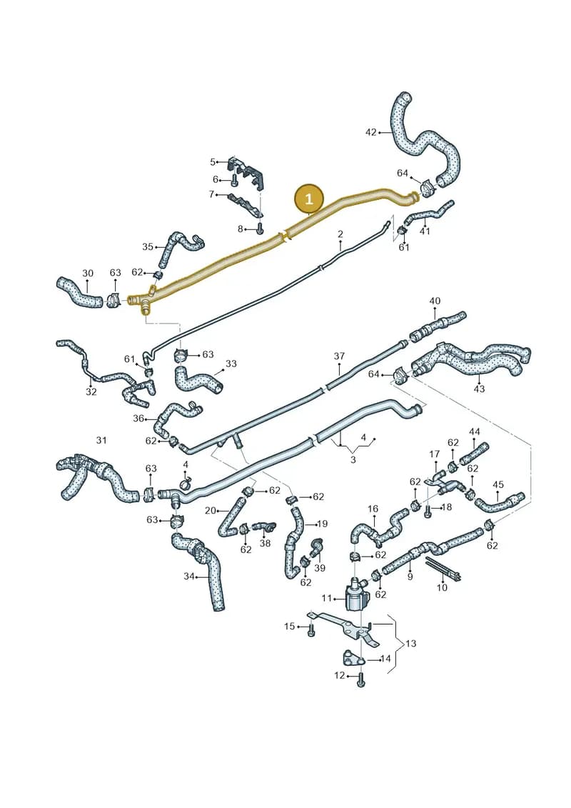 4S0121400D — Audi R8 Spyder (2015-2024) diagram 872121250, position 1