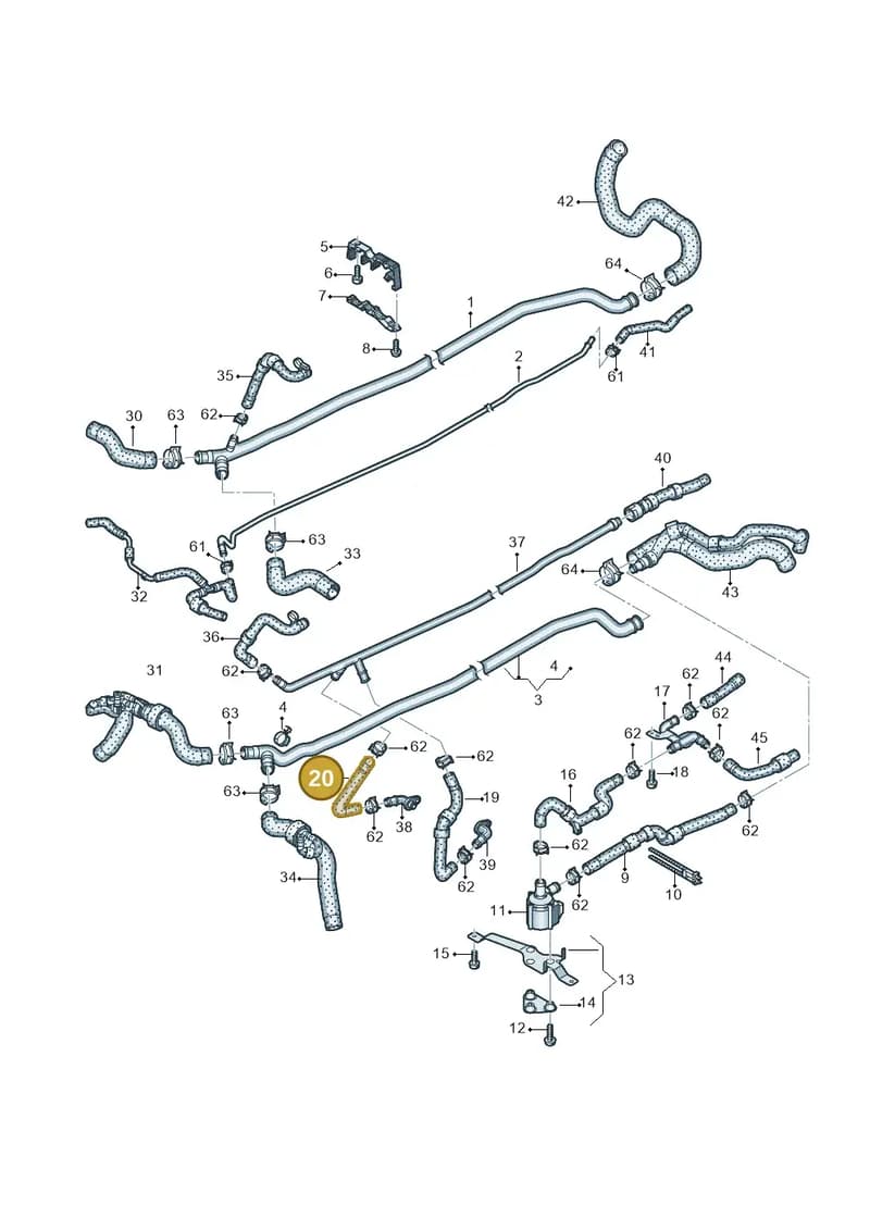 4S0121546C — Audi R8 Spyder (2015-2024) diagram 872121250, position 20